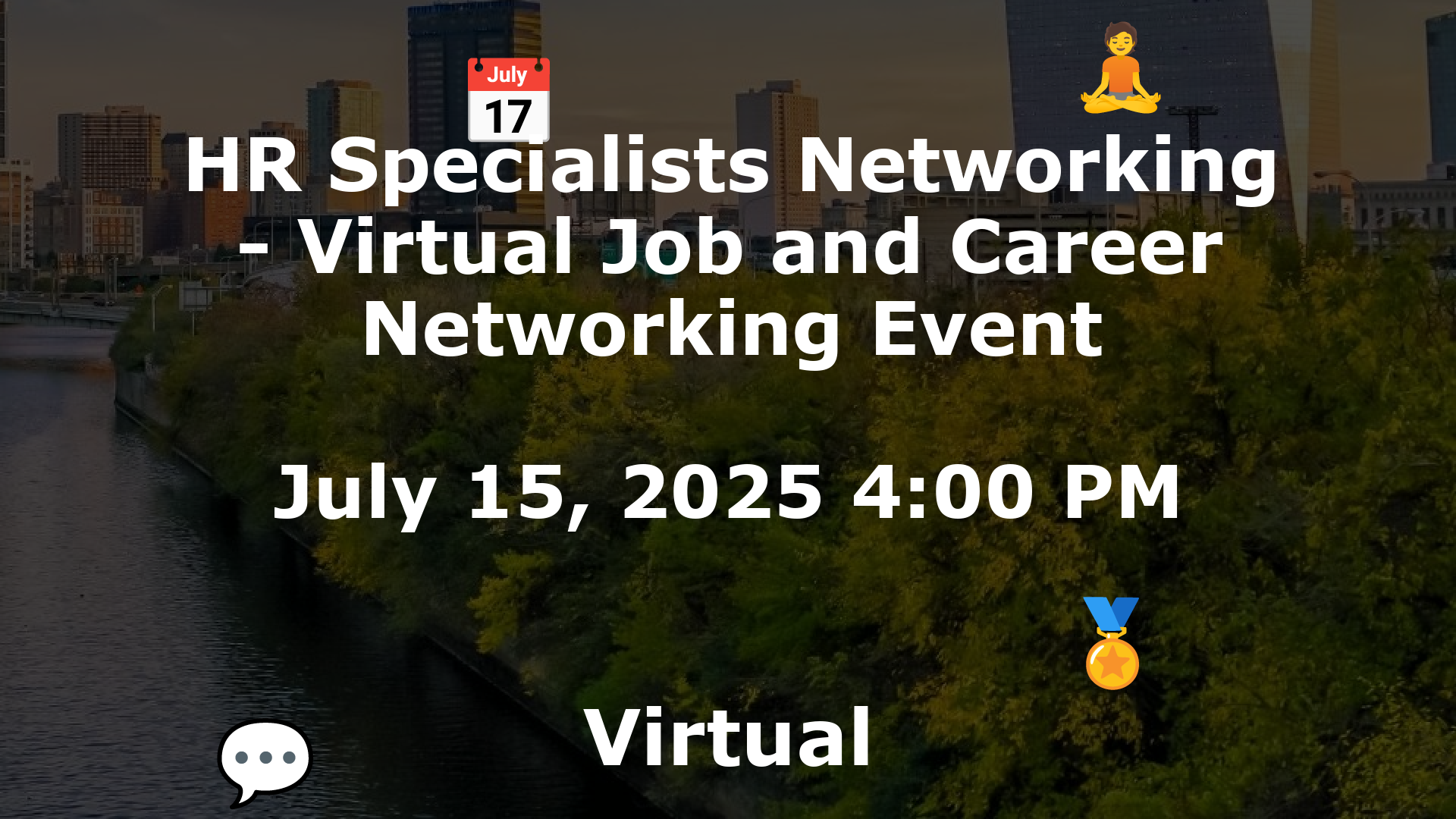 HR Specialists Networking - Virtual Job and Career Networking Event event image